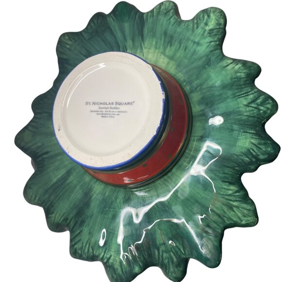 St. Nicholas Square Snowball Buddies Ceramic Christmas Tree Cookie Jar With Lid - Picture 4 of 13